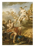 Vénus demandant à Vulcain des armes pour Enée reproduction procédé giclée par Charles Joseph Natoire