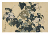 Volubilis et reinette reproduction procédé giclée par Katsushika Hokusai