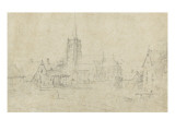 Dorf Giclée-Druck von Lucas Van Uden