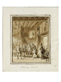 Album factice : Dans un intérieur rustique : jeune femme implorant le roi, scène d'opéra Lámina giclée por Augustin De Saint-aubin Album factice : Dans un intérieur rustique : jeune femme implorant le roi, scène d'opéra Lámina giclée por Augustin De Saint-aubin