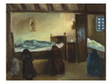 Scène du choléra : souvenir de l'épidémie de 1854 dans le Jura Reproduction procédé giclée par Paul Gachet