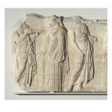 Fragment de la frise est du Parthénon. Vers 445-438 av J.-C. Reproduction procédé giclée