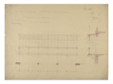 Exposition Universelle de 1878 : minute d'exécution : ensemble de la véranda Giclée-Druck von Alfred Vaudoyer