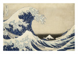Sous la grande vague au large de la côte à Kanagawa Giclee Print by Katsushika Hokusai