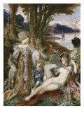Les Licornes Giclee Print by Gustave Moreau