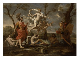 Vénus montrant ses armes à Enée Lámina giclée por Nicolas Poussin