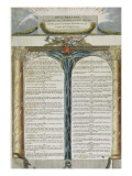 Déclaration des Droits de l'Homme et du Citoyen décrétés par la Convention Nationale en 1793, Giclée-tryk