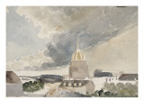Vue de la coupole des Invalides et des toits environnants reproduction procédé giclée par Eugene Delacroix