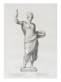 Tableau du Cabinet du Roi, statues et bustes antiques des Maisons Royales Tome I : planche 21 reproduction procédé giclée par Etienne Baudet