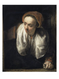 Femme à sa fenêtre Lámina giclée por Willem Drost