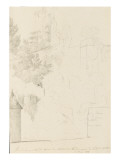 Vue des ruines du château de Vendôme prise du pont de Saint-Bié Giclee Print