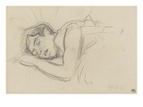 Woman Sleeping, Right Cheek Resting on the Left Hand Giclee Print by Henri de Toulouse-Lautrec