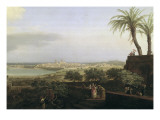 Vue de la rade d'Antibes Lámina giclée por Claude-Joseph Vernet