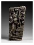 Bois de char de procession représentant Tripurantaka Siva Lámina giclée Bois de char de procession représentant Tripurantaka Siva Lámina giclée