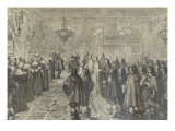 Cérémonie de mariage de Marie de Gonzague Giclee-trykk av Abraham Bosse Cérémonie de mariage de Marie de Gonzague Giclee-trykk av Abraham Bosse
