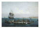 Vue du Golfe de Bandol, pêche au thon Reproduction procédé giclée par Claude-Joseph Vernet