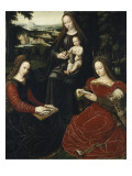 Virgin and Child with St. Barbara and St. Catherine Giclee Print by Ambrosius Benson