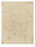 Album : Deux trônes sur deux registres, la Madeleine en extase d'après Rubens reproduction procédé giclée par Jacques-Louis David