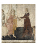 Vénus et les Grâces offrant des présents à une jeune fille Giclee Print by Sandro Botticelli