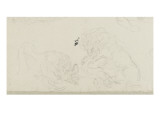 Deux hommes luttant, lions dévorant un caïman et tuant une chèvre Lámina giclée por Eugene Delacroix Deux hommes luttant, lions dévorant un caïman et tuant une chèvre Lámina giclée por Eugene Delacroix