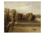 Vue du jardin du Luxembourg, à Paris reproduction procédé giclée par Jacques-Louis David