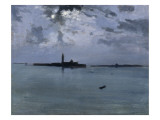 Venise : la nuit sur la lagune Giclee-trykk av Jules Bastien-Lepage Venise : la nuit sur la lagune Giclee-trykk av Jules Bastien-Lepage