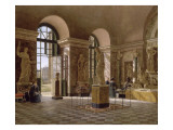 Vue de l'ancienne salle du Tibre reproduction procédé giclée