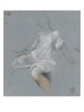 Femme assise, en chemise, tournée vers la gauche Giclée-Druck von Nicolas Vleughels