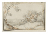 Paysage boisé reproduction procédé giclée par Cristofano Allori