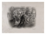 Collection de Têtes d'Etude, d'après le tableau peint en 1801, par Mr Girodet-Trioson, Membre de Giclee Print by Hyacinthe Louis Victor Jean-Bapt. Aubry-Lecomte