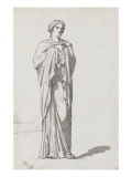 Album : Femme debout tenant un vase ; la Junon Cesi ; femme debout tenant un récipient Lámina giclée por Jacques-Louis David Album : Femme debout tenant un vase ; la Junon Cesi ; femme debout tenant un récipient Lámina giclée por Jacques-Louis David