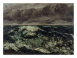 La Vague Lámina giclée por Gustave Courbet