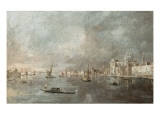 Vue de la Giudecca avec les Zattere Reproduction procédé giclée par Francesco Guardi