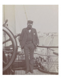 Venise, en avril, Gaston Menier à bord d'un bateau reproduction procédé giclée