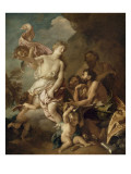 Vénus demandant à Vulcain des armes pour Enée reproduction procédé giclée par Charles de La Fosse