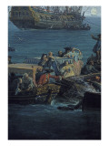 Vue du Golfe de Bandol, pêche au thon Reproduction procédé giclée par Claude-Joseph Vernet