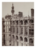 Vue de la cour intérieure côté ouest du château de Saint-Germain-en-Laye reproduction procédé giclée par Charles Marville