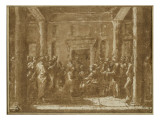 Le mariage. 1647 Giclée-Druck von Nicolas Poussin