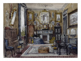 Vue d'un salon reproduction procédé giclée par Gustave Moreau