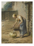 La femme au puits reproduction procédé giclée par Jean-François Millet