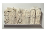 Fragment de la frise est du Parthénon. Vers 445-438 av J.-C. Giclée-Druck