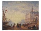 Venise, le Palais des Doges reproduction procédé giclée par Félix Ziem