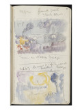 Carnet Londres : fumées grises, trois taches blanches, Tamise Waterloo Bridge ; le record des Lámina giclée por Paul Signac Carnet Londres : fumées grises, trois taches blanches, Tamise Waterloo Bridge ; le record des Lámina giclée por Paul Signac