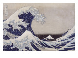 La grande vague de Kanagawa reproduction procédé giclée par Katsushika Hokusai