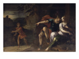 Histoire des amours de Théagène et Chariclée : Théagène et Chariclée prison reproduction procédé giclée par Ambroise Dubois