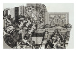 Recueil : Le Grand Escalier du château de Versailles. planche 27 : vue d'un des quatre angles du Giclee-trykk av Etienne Baudet