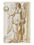 Album : Diane, vue de trois quarts et tournée vers la droite, tenant un arc de la main gauche reproduction procédé giclée par Jacques-Louis David