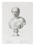 Tableau du Cabinet du Roi, statues et bustes antiques des Maisons Royales Tome II : planche 15 Lámina giclée por Etienne Baudet
