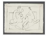 La visite. Deux femmes assises Lámina giclée La visite. Deux femmes assises Lámina giclée