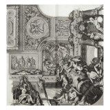 Recueil : Le Grand Escalier du château de Versailles. planche 25 : vue d'un des quatre angles du Lámina giclée por Etienne Baudet